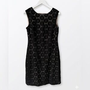 Eliza J Black Sleeveless Sheath Black Dress  Wedding Cocktails Summer